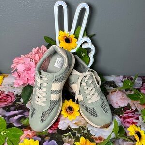 DV by Dolce Vita Sage Green Mesh Sneakers
